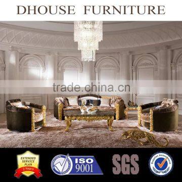 antique solid wood fabric european classic style furniture AL041