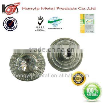 Stainless Shiny Rhinestone Buttons Jeans for Women