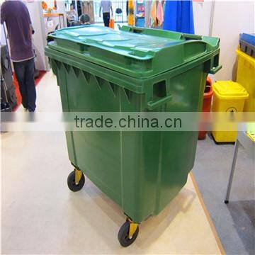 HDPE large 1100L dustbin with logo