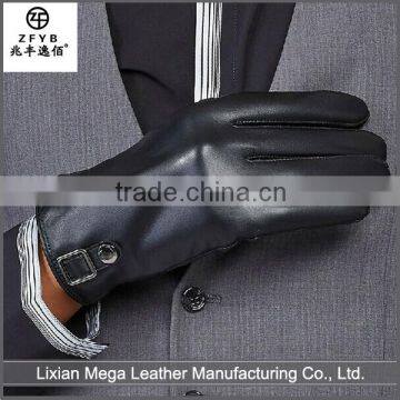 China Wholesale High Quality Men'S Cashmere Lined Leather Glove