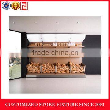 Wood Bread Display Stand for Shop