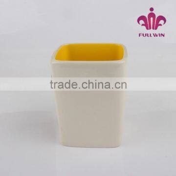 White Ceramic Mug Ceramic Fondue Mug photo-4