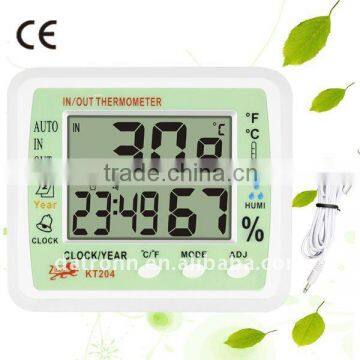 KT204 digital room temperature humidity control clock