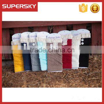 C02-6 Women Beautiful Boot Socks/Lace Boot Cuff in Leg Warmer/ Women Lace Boot Cuff Socks