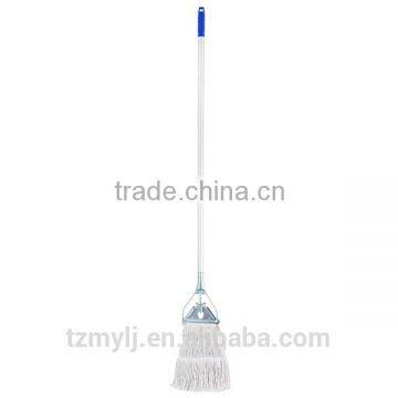 iron clip can be painted Looped ends cotton floor cleaning mop 120cm long handle