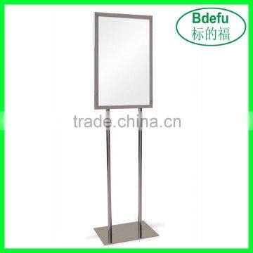 Bulletin Poster Sign Holder Floor Stand/ Acrylic Sign Holder With Metal Pedestal Stand Quality Choice