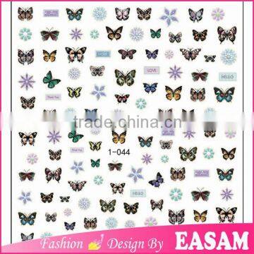 2016 butterfly design 3D nail art JYSJ new sticker for nail 1-044