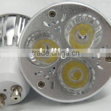 led spotlight gu10 3x1w led spotlight lighting lamp 3w gu10 focusing 85-265v led spotlight housing high quality 3 years warranty