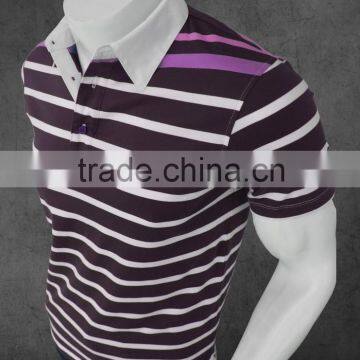 PERU PIMA COTTON 100% polo t shirt STRIPED customizable