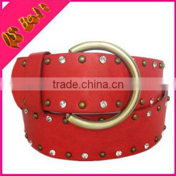 Wholesale Colorful Leather Belts Wedding Dress Belts Thin Skinny Leather Belts photo-1