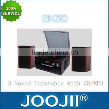 2016 3 Speed Digital Turntable with Cassette/USB/SD Card function