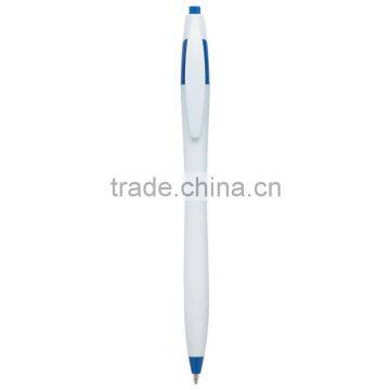 Dart Pen- White with Blue Trim