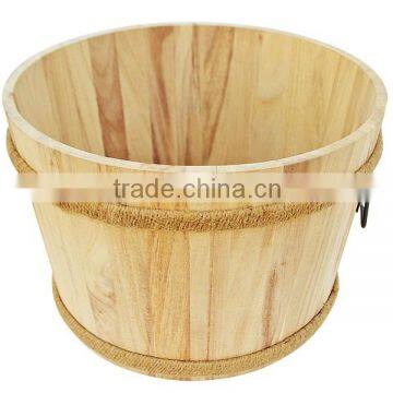 FSC antique wooden bucket small wooden bucket