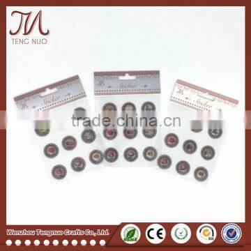 Vintage Circle Metal Sticker,Epoxy Badge Sticker