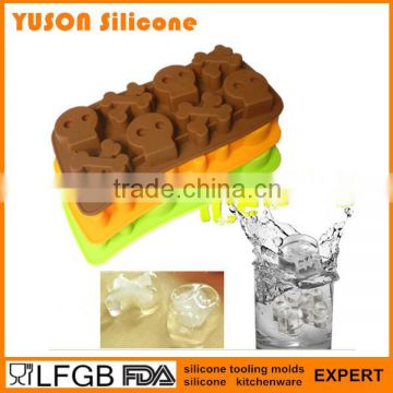 creative food grade custom ice mold skull crossbone