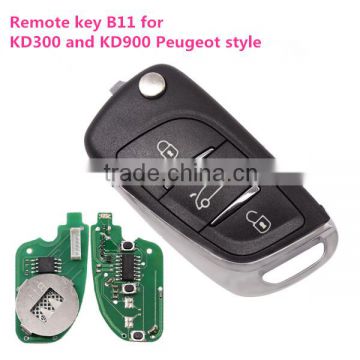 Hot sale products--Peugeot style 3 button remote key B11 for KD300 and KD900 to produce any model remote