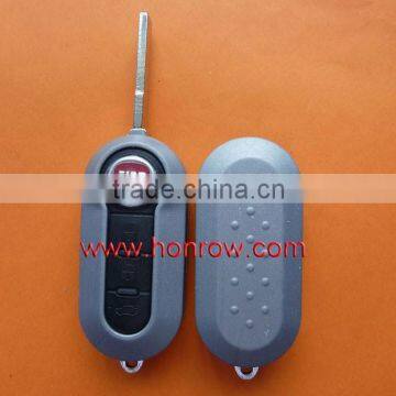 High quality Fiat 3 button flip remote shell key fiat 500(Gray Color)