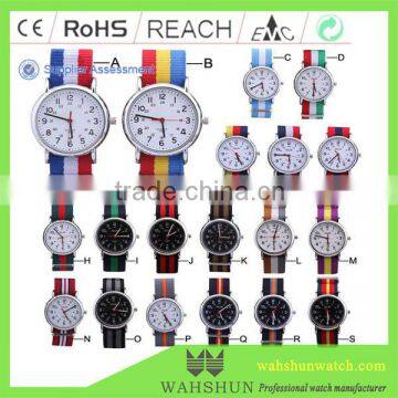38mm Alloy case nylon strap watch