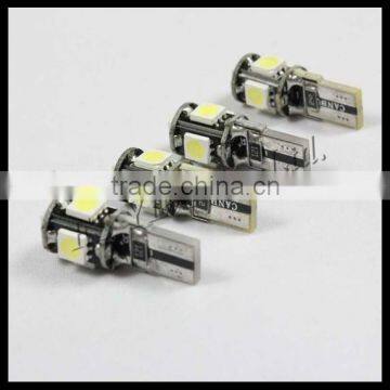 car led light w5w 194 t10 501 error free 5050 5smd t10 w5w canbus car led auto bulb