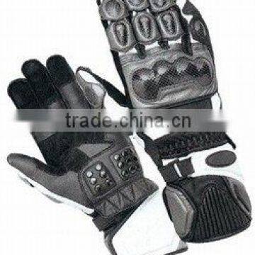 DL-1491 Leather Motorbike Gloves