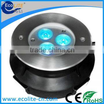 10W RGB 12V/24V stainless steel IP68 underwater LED lights for fountains