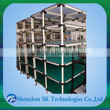 lean pipe display rack for warehouse