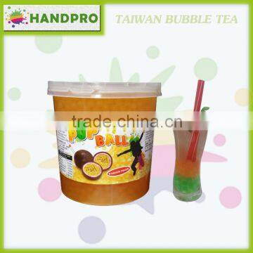 High Quality Passion fruit Popball for Taiwan Bubble Tea drinks Popping boba