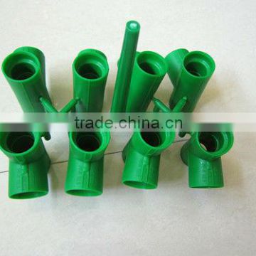 Plastic Straight Three-Way Tee Pipe Fitting Injection Mould/8 Cavities