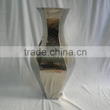 large metal floor vases