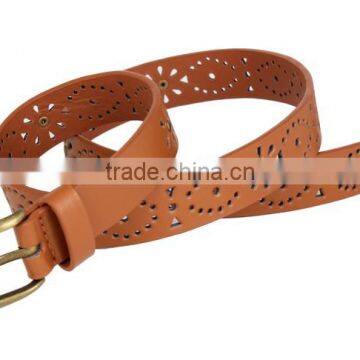 Brown Rivet Studded Belt For Female Leather SWF-15062934 photo-3