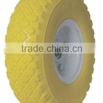 Rubber wheel for hand truck