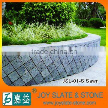 Natural basalt paving stone