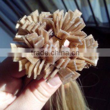 hot selling 15 years factory good quality remy flat tip hair