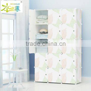DIY Portable Bedroom Corner Plastic Clothes Wardrobe Box photo-2