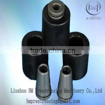 prestressed tension(stretching) single strand single-hole anchorage