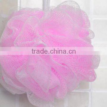 PE Increased Quality Soft Bath Ball,Cheap Multicolor Flower Bath Ball