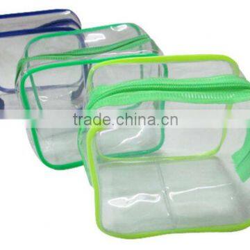 Cheap wholesale square environmental green pvc packaging bag