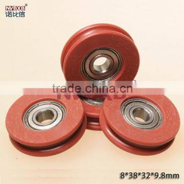 Custom high quality aluminium sliding door wheels for sliding door systems