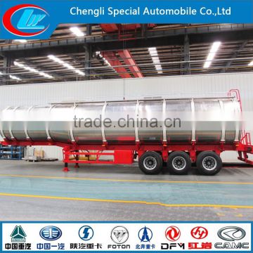 Saso Aluminum fuel Tank Trailer DOT Aluminum tri-axle fuel tanker truck trailerr Asme ALUMINUM oil TANK TRAILER