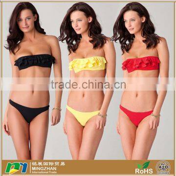 Women's Sexy Halter Ruffles Bikini Sets Swimsuits Swim Swear