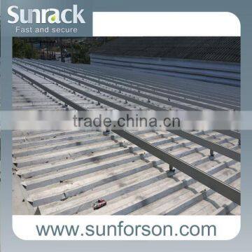 Roof mounting system pv panel rack tin roof