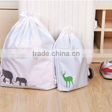 Promotional Logo Printed Cheap Polyester Drawstring Bag,waterproof Packaging Bags photo-3