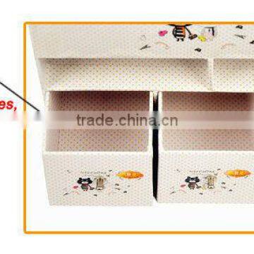 2016 New Design Exquisite Rectangular Tissue Box With 3 Drawers