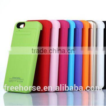 High quality mobile phone accessory li-ion polymer 2200 mAH rohs Battery case for iphone 5 wtih certificate