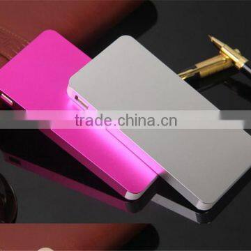 Metal material portable power bank 8800mah with dual USB for travel and trip