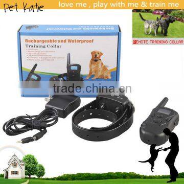 Dog Electric Collar 100 Levels Remote Control Waterproof Training Shock Collar