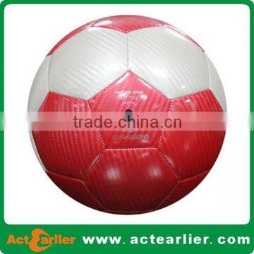 customzied pvc leather football ball white size five
