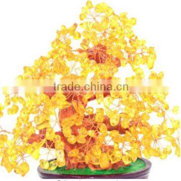 wholesale glod crystal tree decoration as Exchange gifts on friendship or business