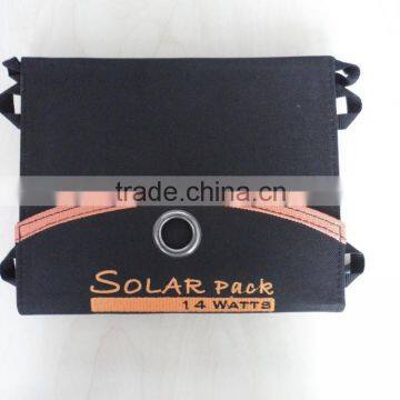 Foldable Solar Charger 14w Outdoor Portable Solar Panel Charger Usb Battery Charging for Phone Power Bank Computer photo-6