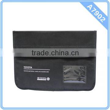 Black Messenger Bag with Clear Front Pocket- Clear Messenger Bag